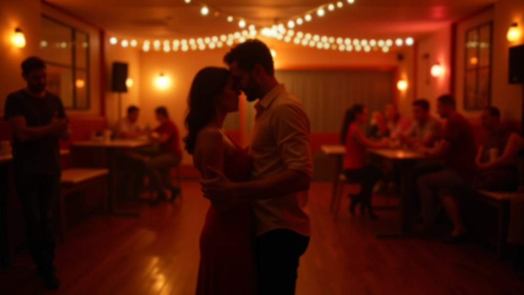 Rīga dance venue with warm lighting and wooden floors